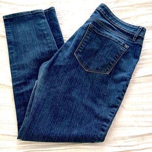 LOFT Curvy Skinny Jeans in Deep Blue Size 12 EUC